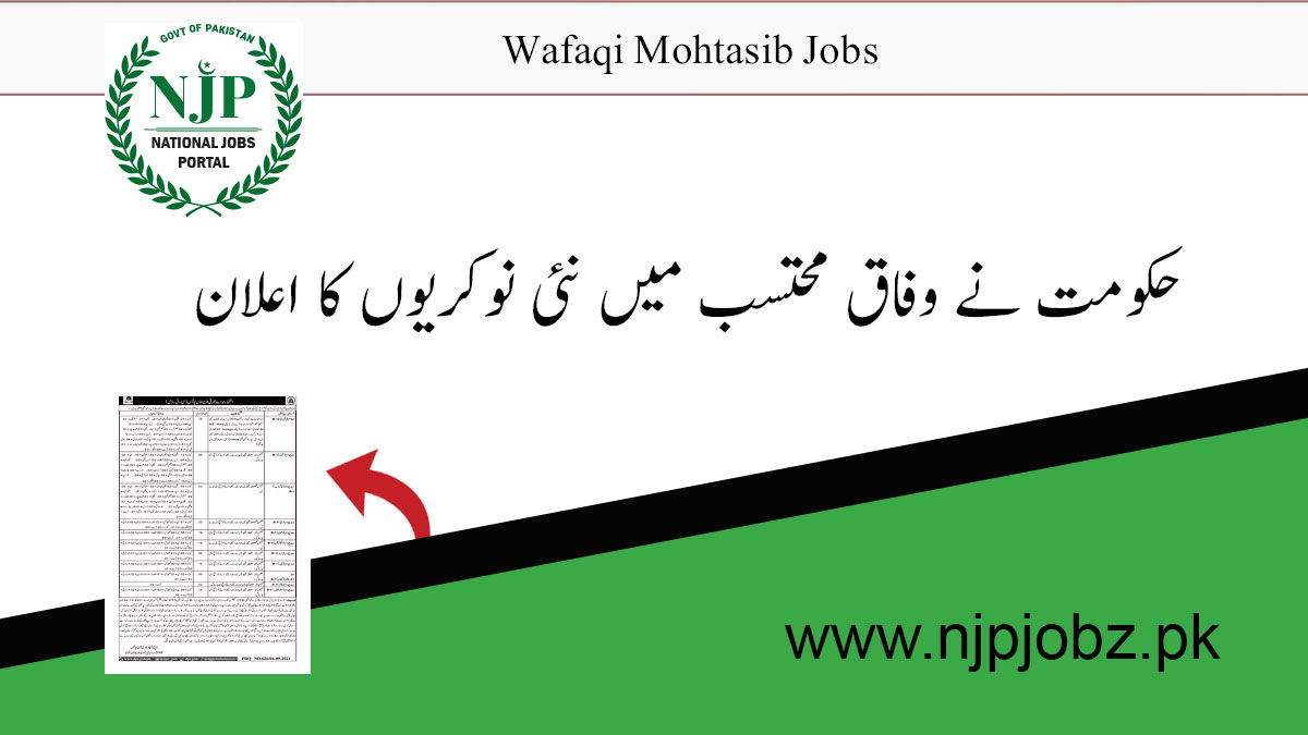 Wafaqi Mohtasib Jobs