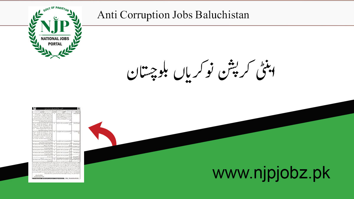 anti corruption jobs balochistan