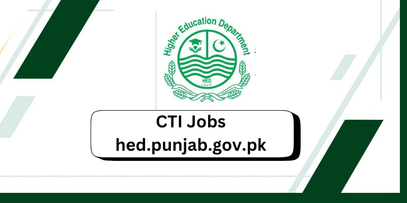 CTI Jobs in Punjab Colleges Apply Online