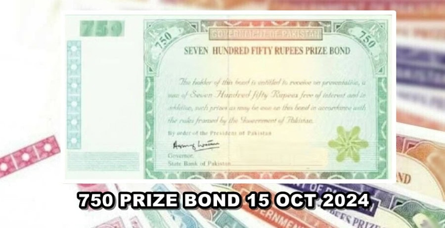 Draw # 750 Prize Bond Result List  Today 15 October