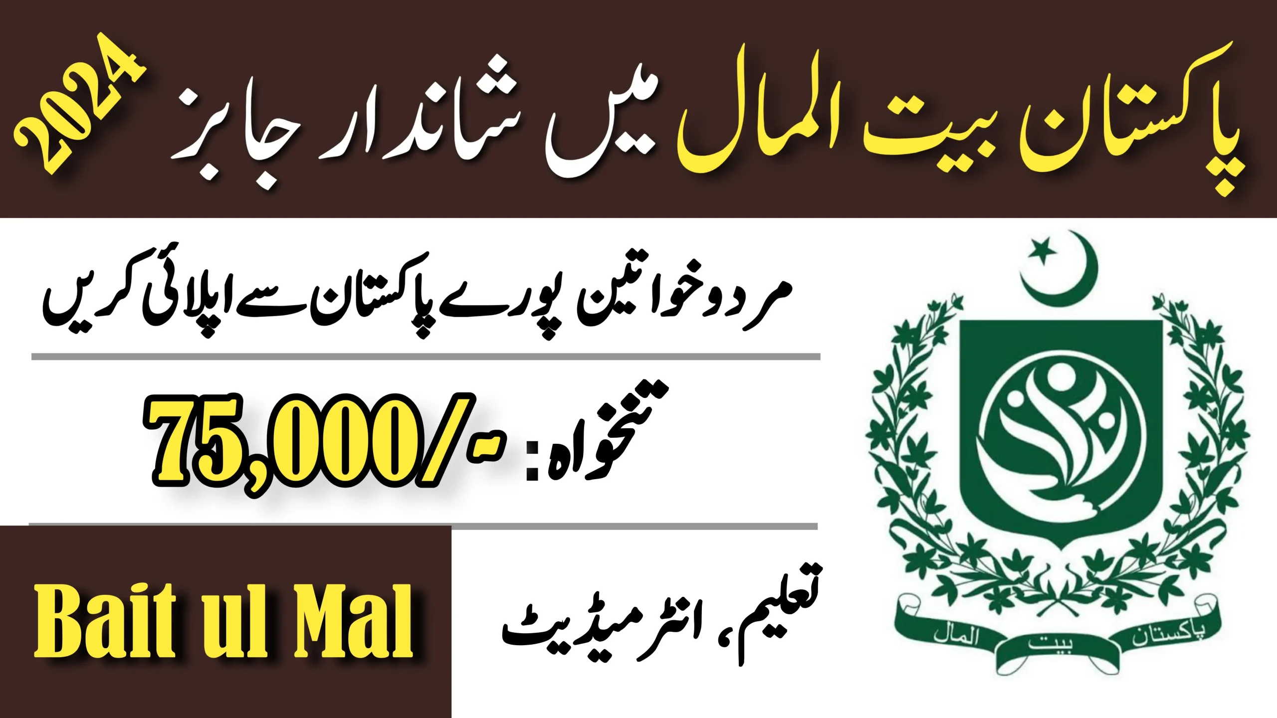 Punjab Bait ul Maal Jobs Advertisement