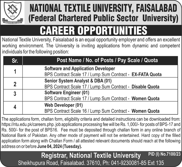 TU University Faisalabad Jobs 